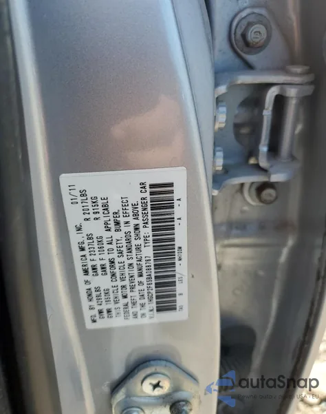 1HGCP2F65BA088767
